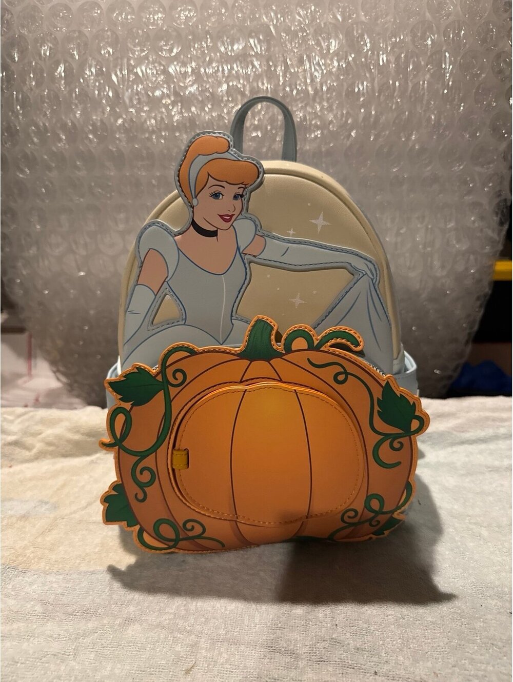 Loungefly Disney Cinderella Ballgown Pumpkin Mini Backpack NWT